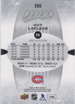 2016-17 Upper Deck MVP - Silver Script #266 verso