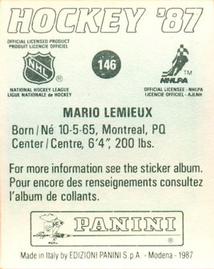 1987-88 Panini Stickers 146 verso
