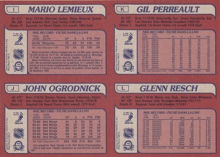 1985-86 O-Pee-Chee Box Bot IJKL verso