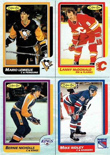 1986-87 O-Pee-Chee Box Bottom IJKL recto