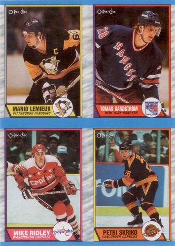 1989-90 O-Pee-Chee Box Bottom ABCD recto