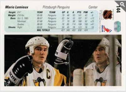 1990-91 Upper Deck #144 VAR
VAR: Hologram on back is 1990 hockey sticks style verso