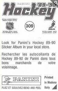 1989-90 Panini Stickers 309 verso