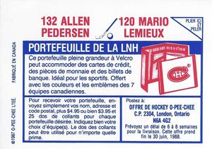 1987-88 O-Pee-Chee Sticker 120 / 132 Pedersen verso