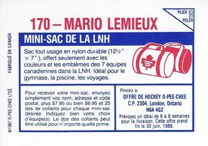 1987-88 O-Pee-Chee Sticker 170 verso