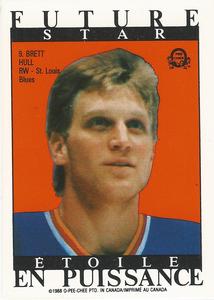 1988-89 O-Pee-Chee Sticker 81 / 210 Pat Verbeek / Brett Hull AW, MV verso