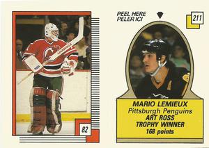 1988-89 O-Pee-Chee Sticker 82 / 211 Sean Burke AW recto