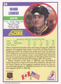 1990-91 Score Hottest and Rising Stars #34 verso