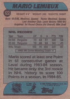 1986-87 Topps 122 verso