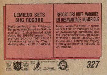 1989-90 O-Pee-Chee 327 verso