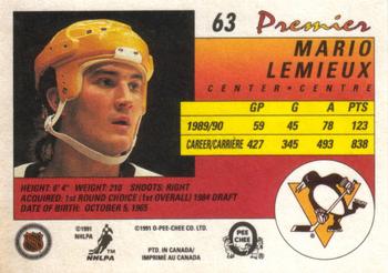 1990-91 O-Pee-Chee Premier #63 verso