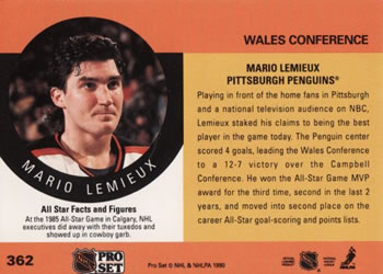 1990-91 Pro Set #362 AS verso