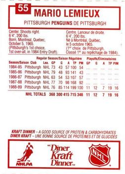 1989-90 Kraft 55 verso