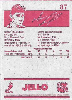 1990-91 Kraft #87 AS JELL-O verso