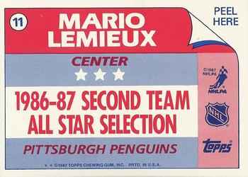 1987-88 Topps Stickers 11b   AS, VAR: Two asterisks (**) before copyright on back verso