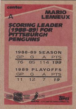 1989-90 Topps Wax Box Bottom A verso