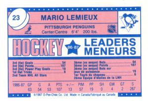 1987-88 O-Pee-Chee Minis 23 verso