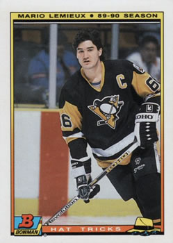 1990-91 Bowman - Hat Tricks #2 VAR
VAR: One asterisk (*) before copyright on back recto