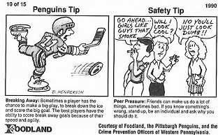 1989-90 Foodland Pittsburg 10 verso