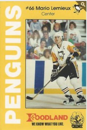 1990-91 Foodland Pittsburgh Penguins Police #13 recto