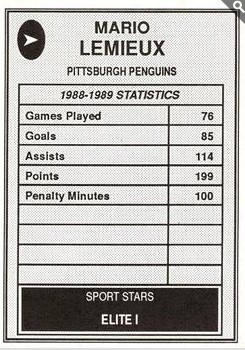1990 Sport Stars Elite I (unlicensed) #NNO verso