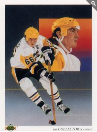 1990-91 Upper Deck #305 CL, VAR
VAR: Hologram on back is 1990 hockey sticks style recto